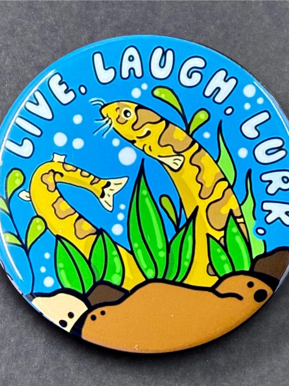 Kuhli Loach Fish Keeper Pin, Magnet, Keychain, Bottle Opener or Mini Ornament